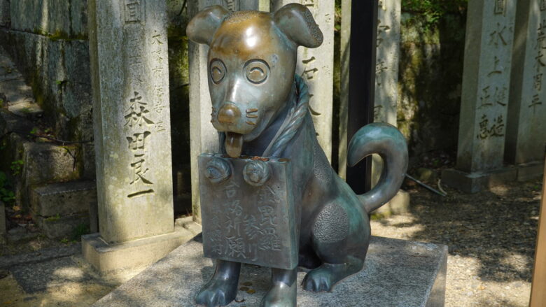 狗の銅像