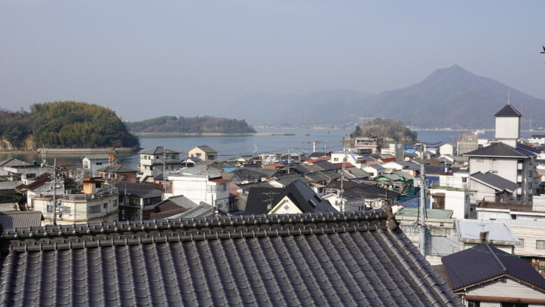 大山神社の展望台からの眺め