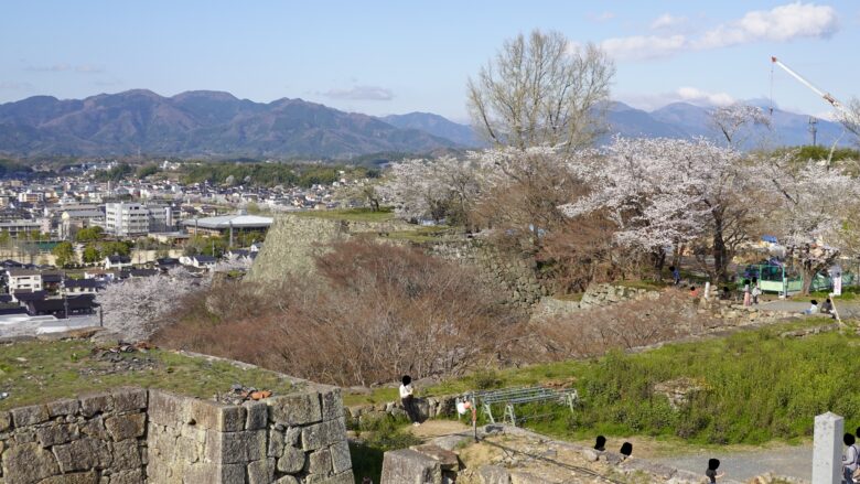 津山城の風景