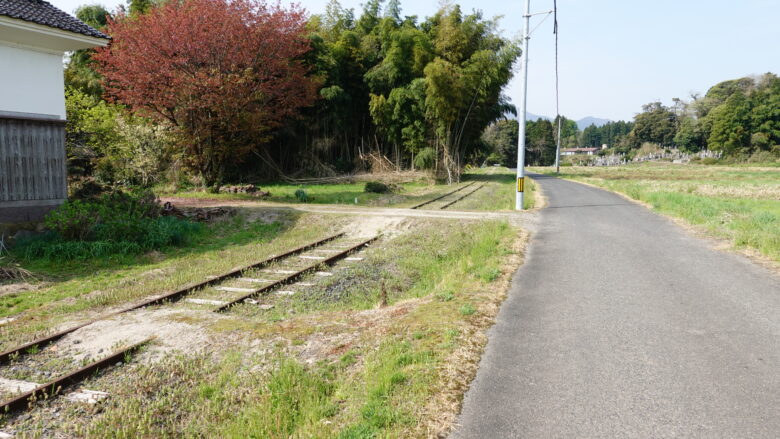 旧国鉄倉吉線廃線跡地の風景