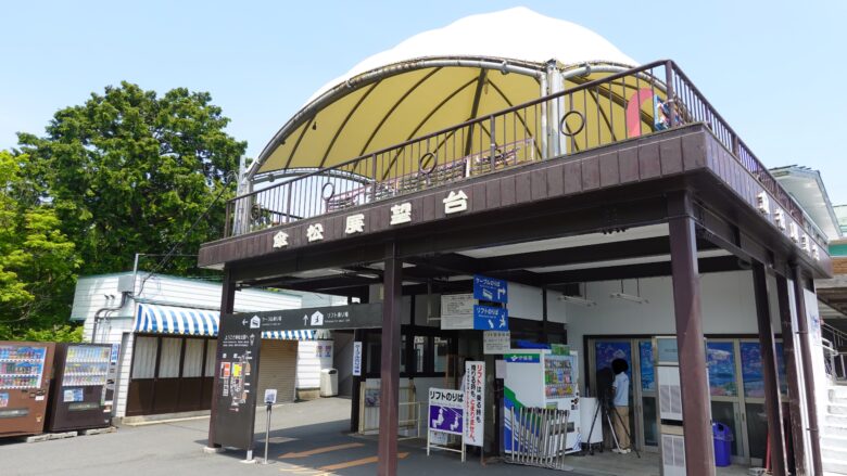 傘松公園の展望台
