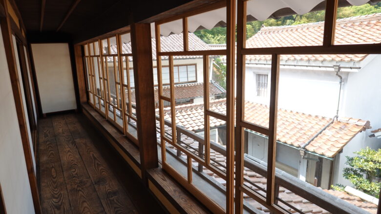 熊谷家住宅の2階の廊下