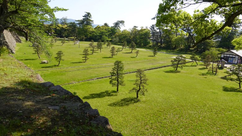 松江城山公園の風景