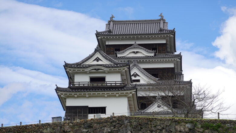 大洲城の天守と高欄櫓