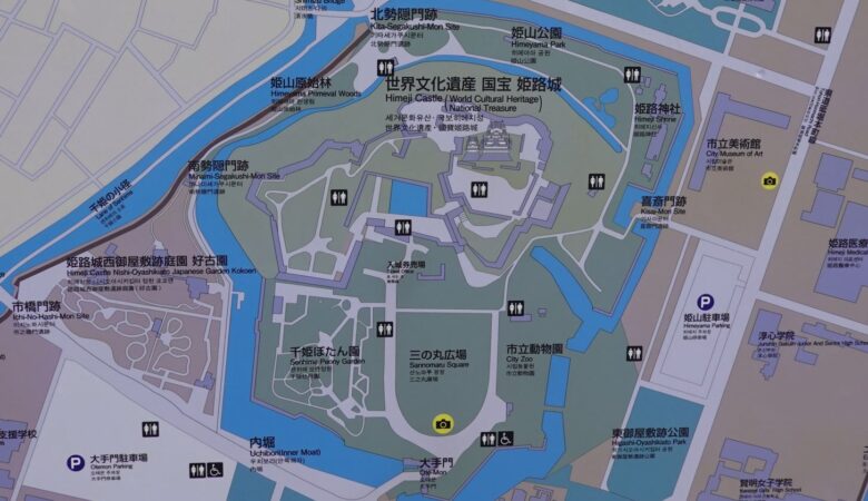 姫路城の案内図