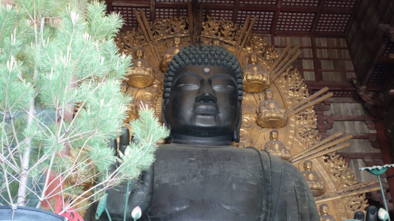 奈良の大仏（頭部と胸部）