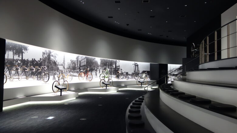 自転車の展示（Aゾーン）