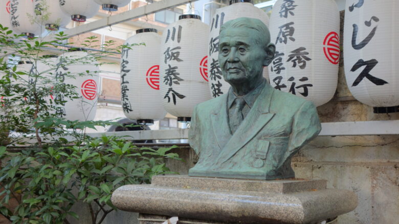 田中富三郎の像