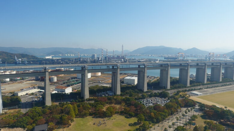 瀬戸大橋タワーからの眺め（その１）
