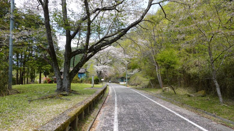 旧苦木駅のプラットフォーム