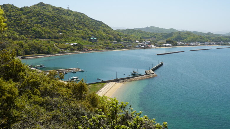 鴨庄湾の眺め