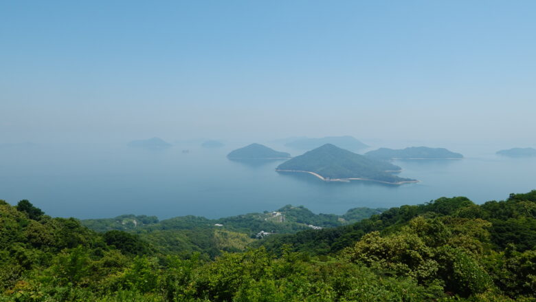 紫雲出山の山頂からの眺望