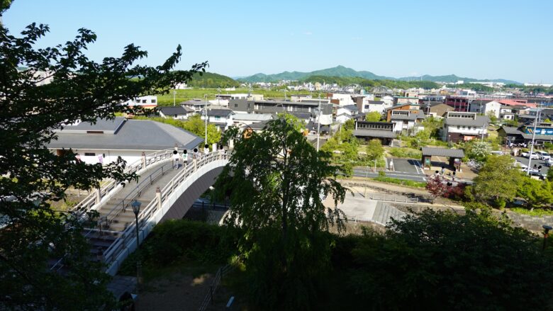 昇龍橋と福知山市街