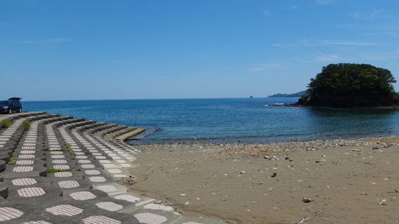 松ヶ磯が見える風景