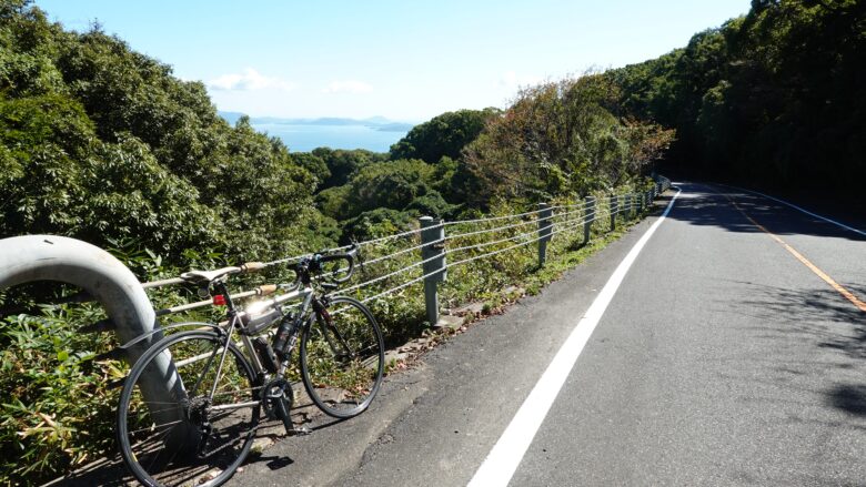 金甲山をダウンヒルする