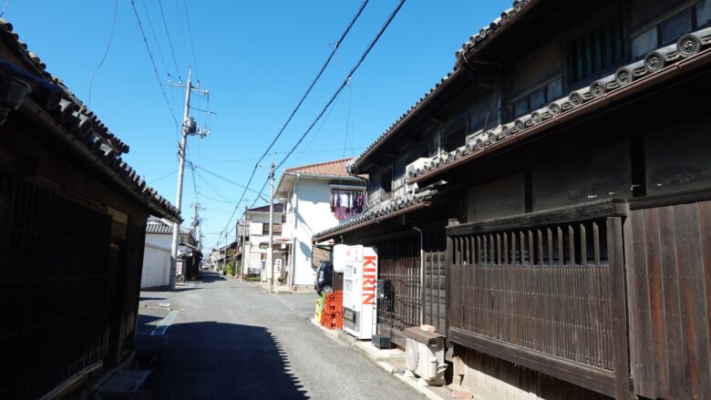 八浜町の古い町並み