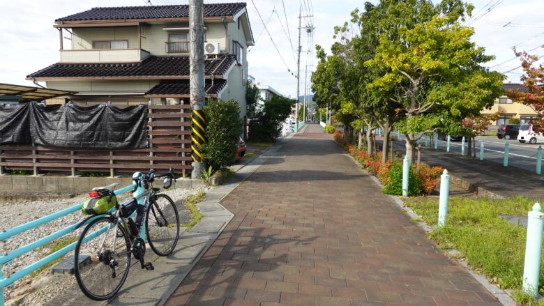 広島県福山市を自転車で走る