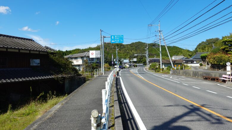 岡山吉井線の風景