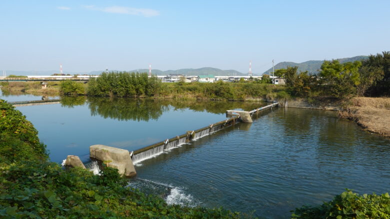 足守川の風景