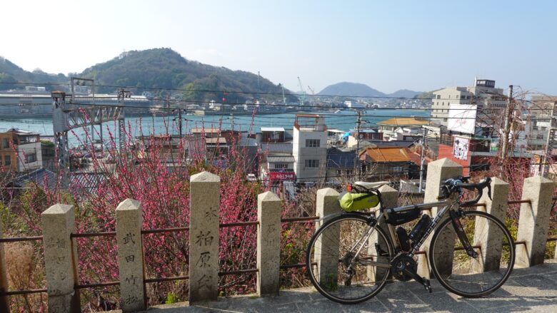 高台から尾道市街を望む