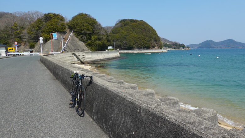海岸線を走るのは気持ちがいい♪