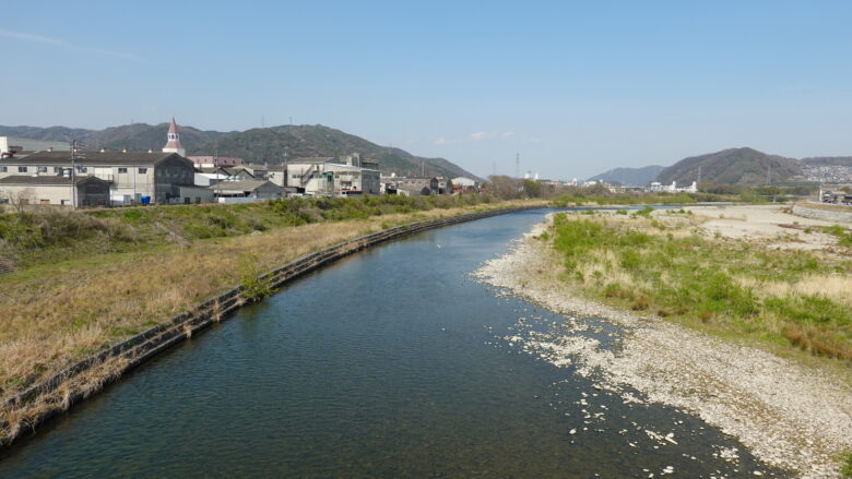 市川の眺め