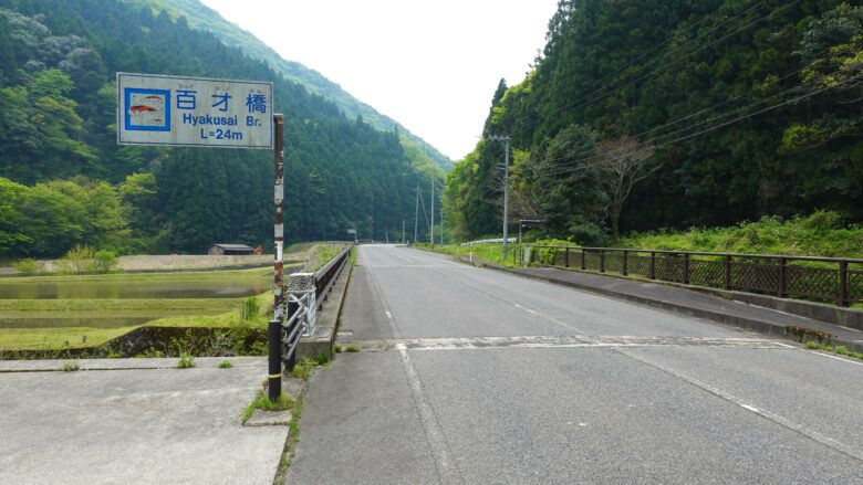 百才橋、錦鯉のイラストよ