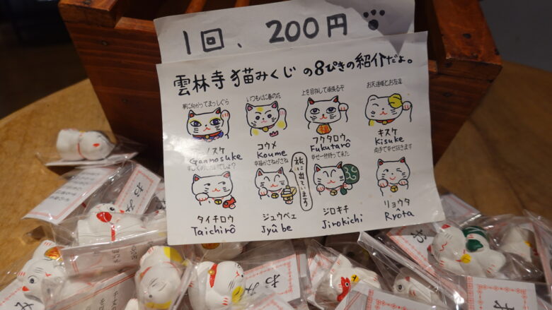 「猫みくじ」で運試し♪
