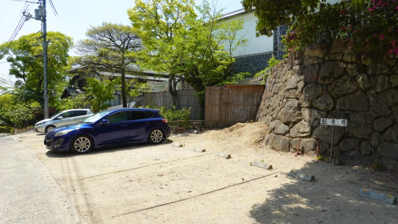阿智神社の駐車場