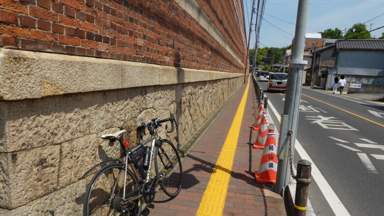 倉敷美観地区にある赤レンガの建物