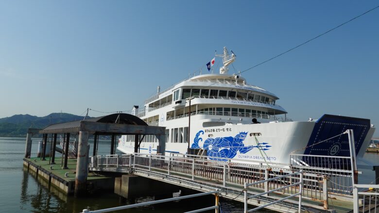 新岡山港のフェリー乗り場