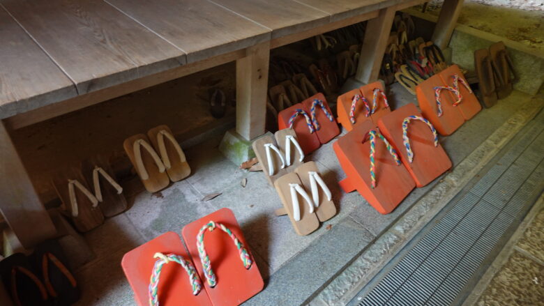 高下駄がいっぱい