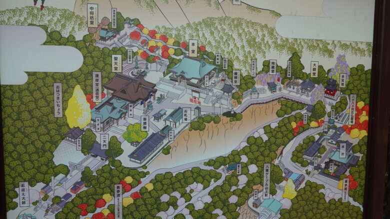 八栗寺の全体図