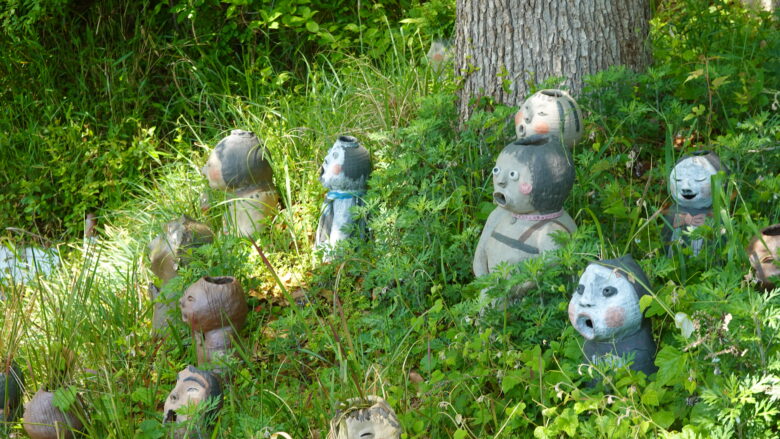 土偶たち、口を開けて歯をアピール?