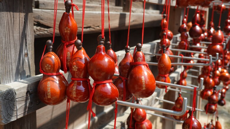 うん、ご利益がありそうな瓢箪（ひょうたん）だな