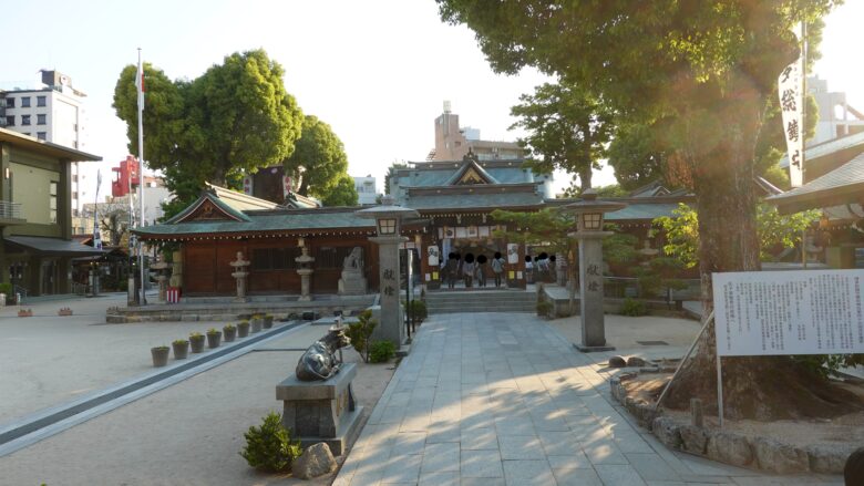 櫛田神社の境内