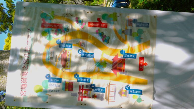 奥の宮のマップ