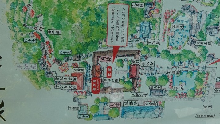 太宰府天満宮のマップ