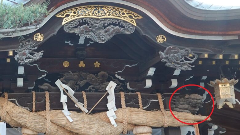 こんなところにも狛犬が・・・