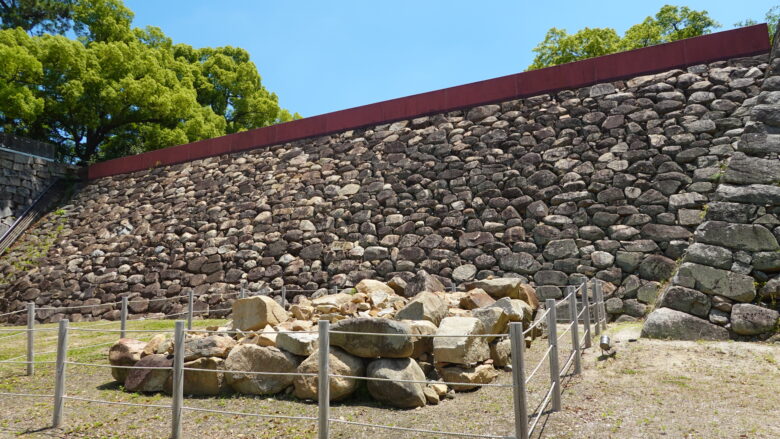 中の段南西部の石垣