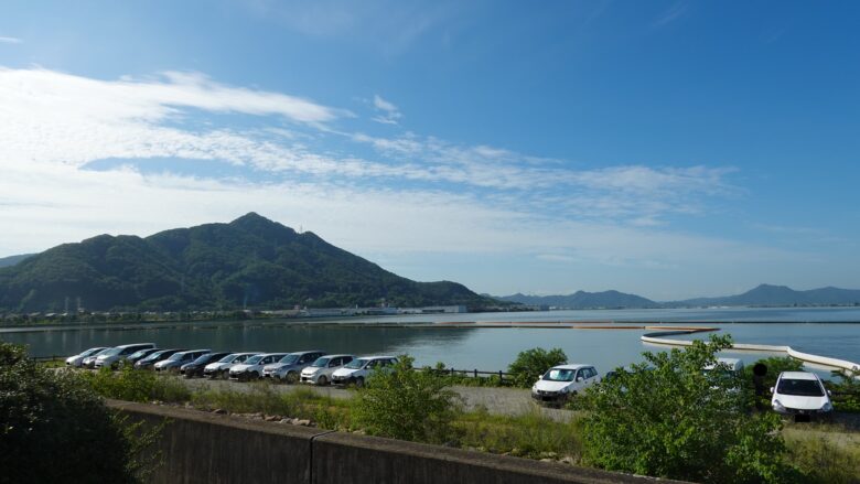 児島湖の風景