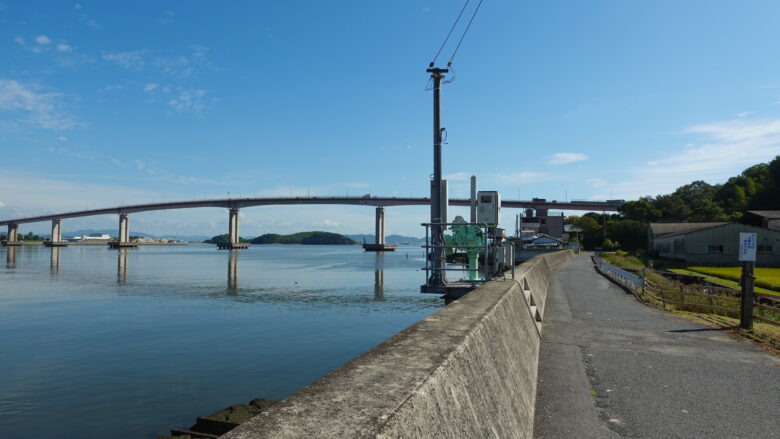 児島湾大橋が見えてきた