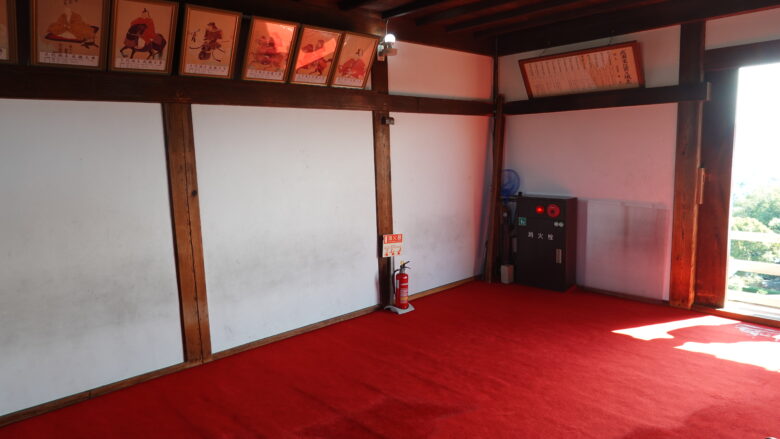 天守閣の最上階