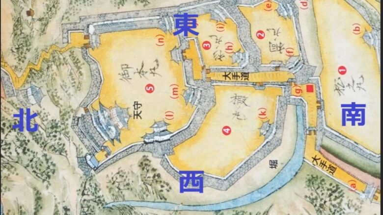 犬山城の構造マップ