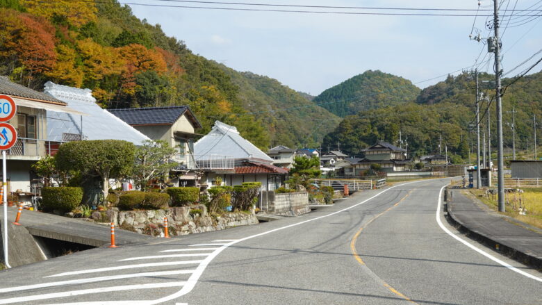 緩やかな傾斜が続く