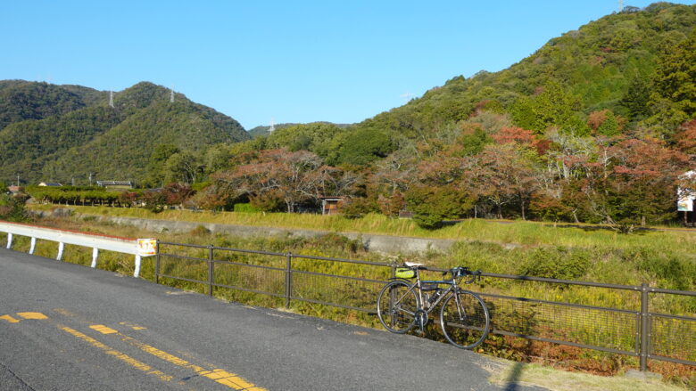 藤公園の近くを通過する