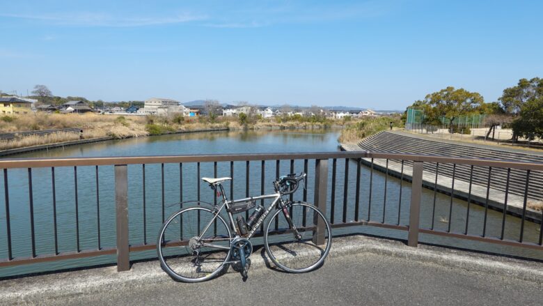 倉敷川と六間川が交わる場所だ