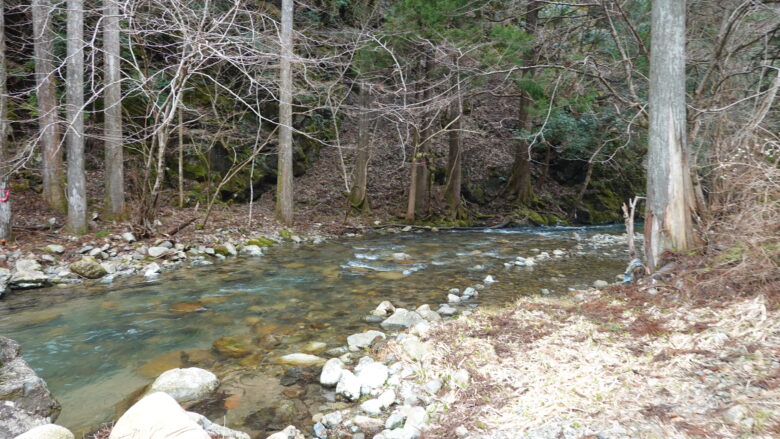 千代川のせせらぎに癒される