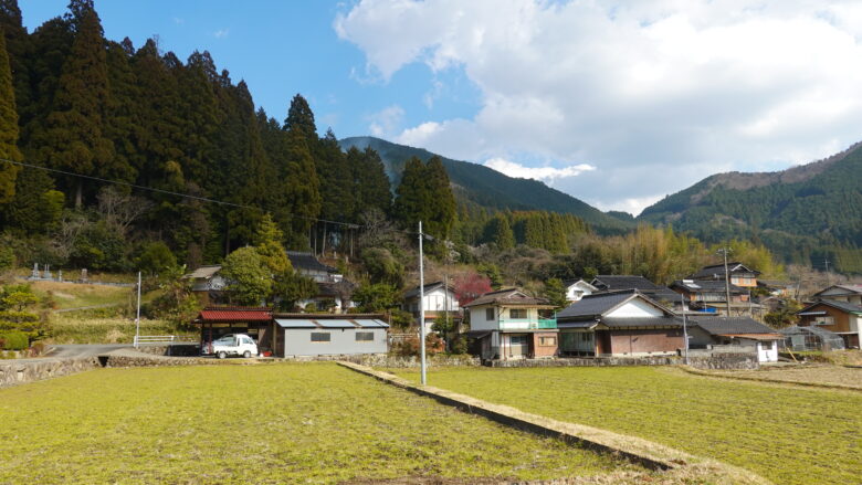 西粟倉村の風景、のどかだな~