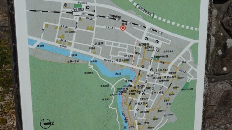 生野駅の周辺マップ